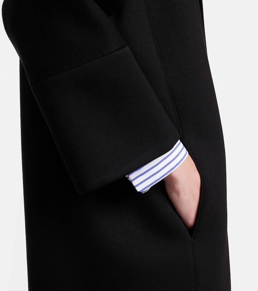 S Max Mara Emma Jersey Coat In Black