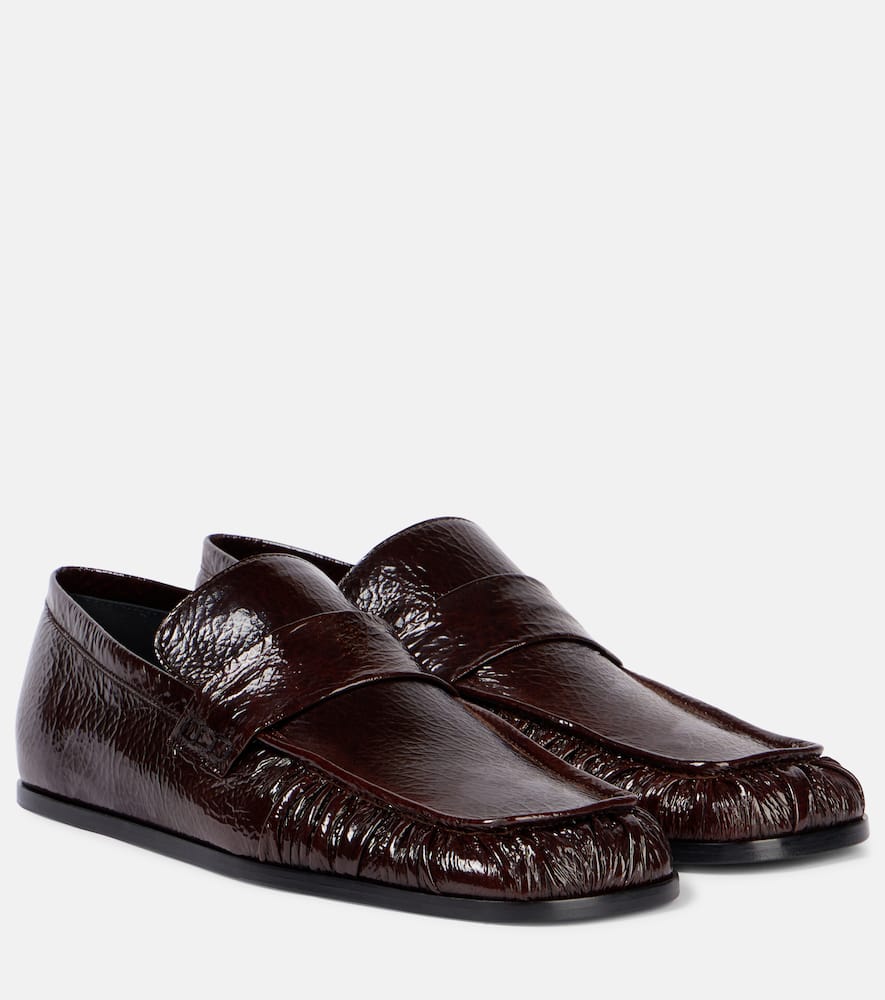 Patent leather loafers