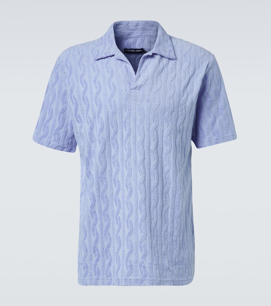 Faustino cotton terry polo shirt