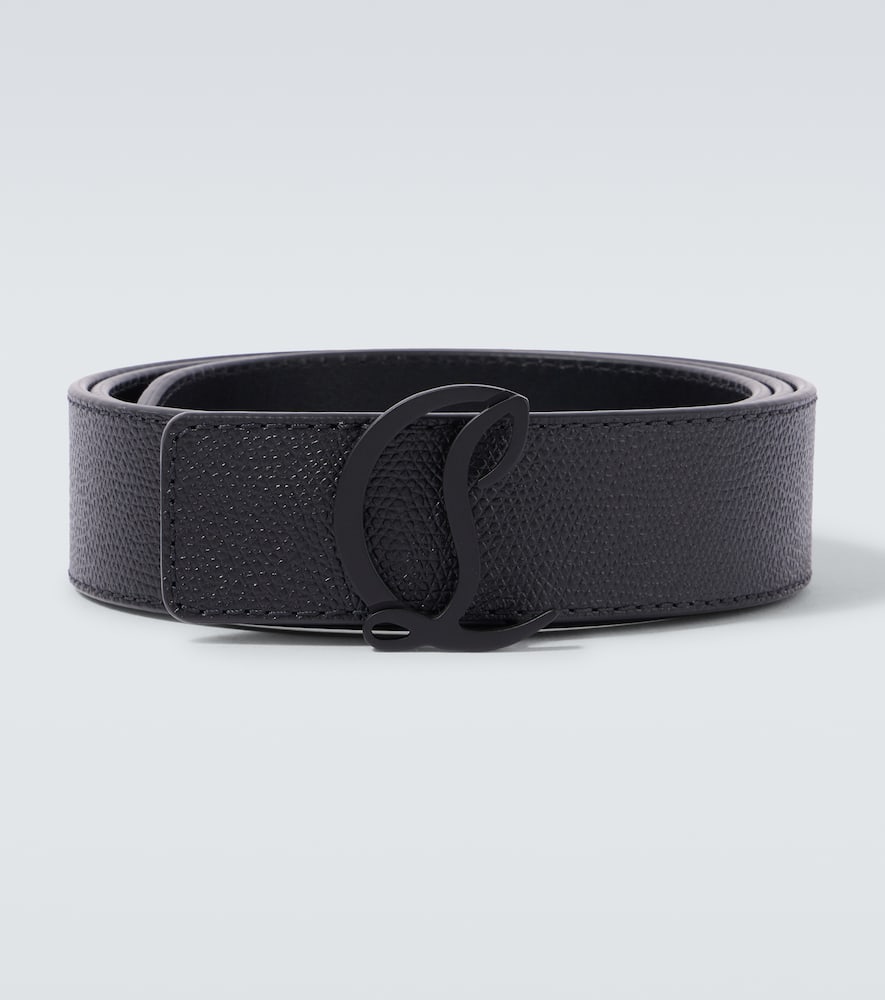Christian Louboutin Mooncrest Reversible Leather Belt