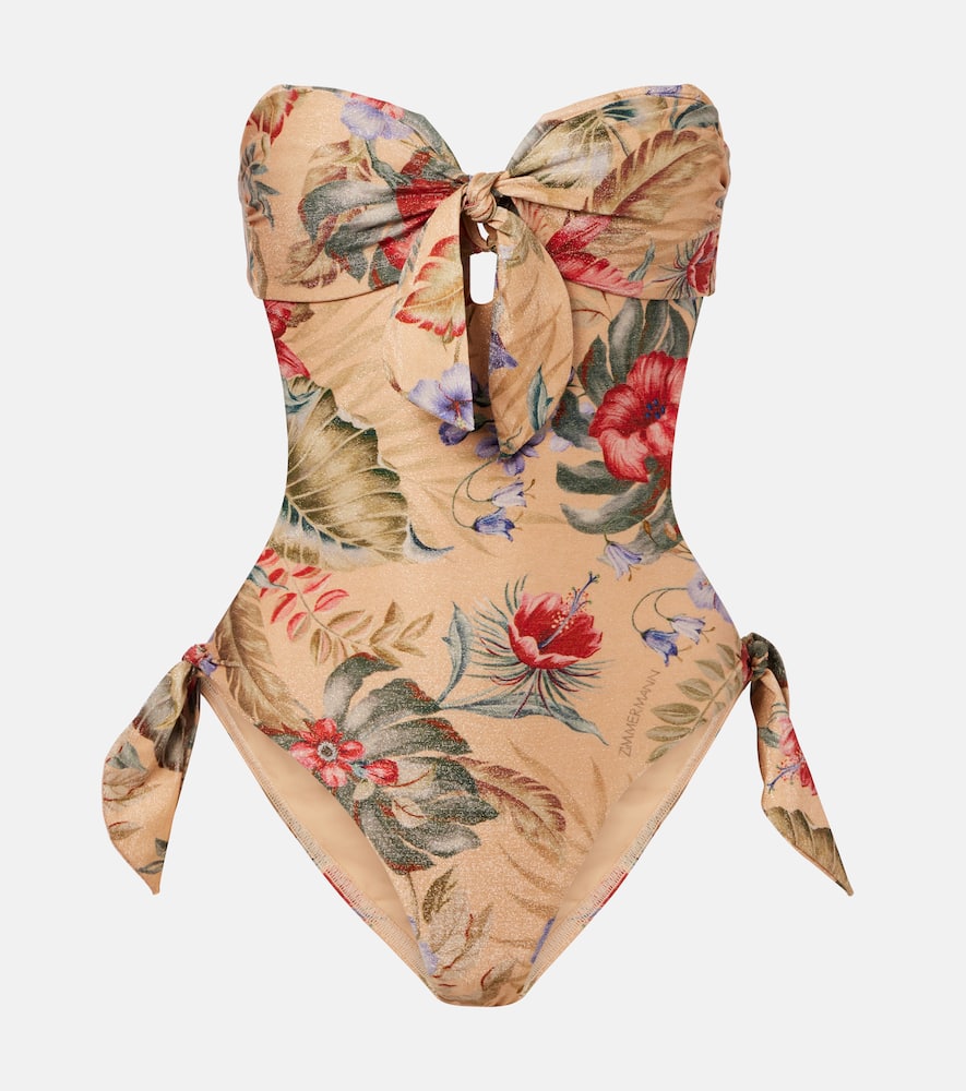 Zimmermann Coco Scarf Tie One-piece Swimsuit
