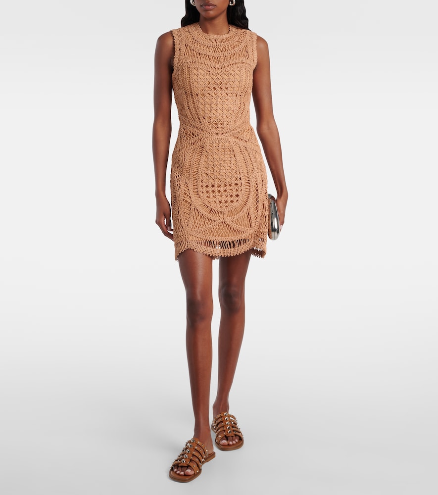  Simkhai Simkhai Coen Raffia-blend Minidress 