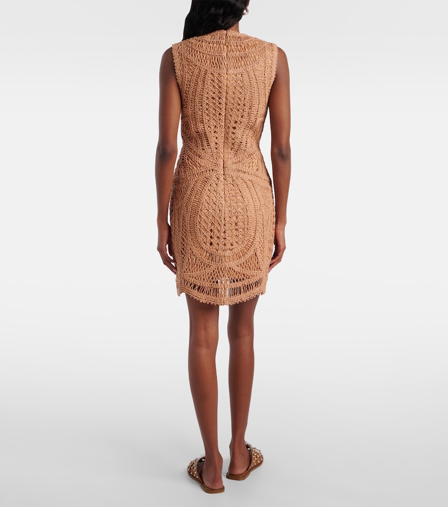  Simkhai Simkhai Coen Raffia-blend Minidress 