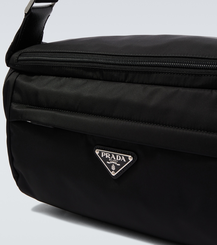  Prada Prada Re-nylon Leather-trimmed Shoulder Bag 