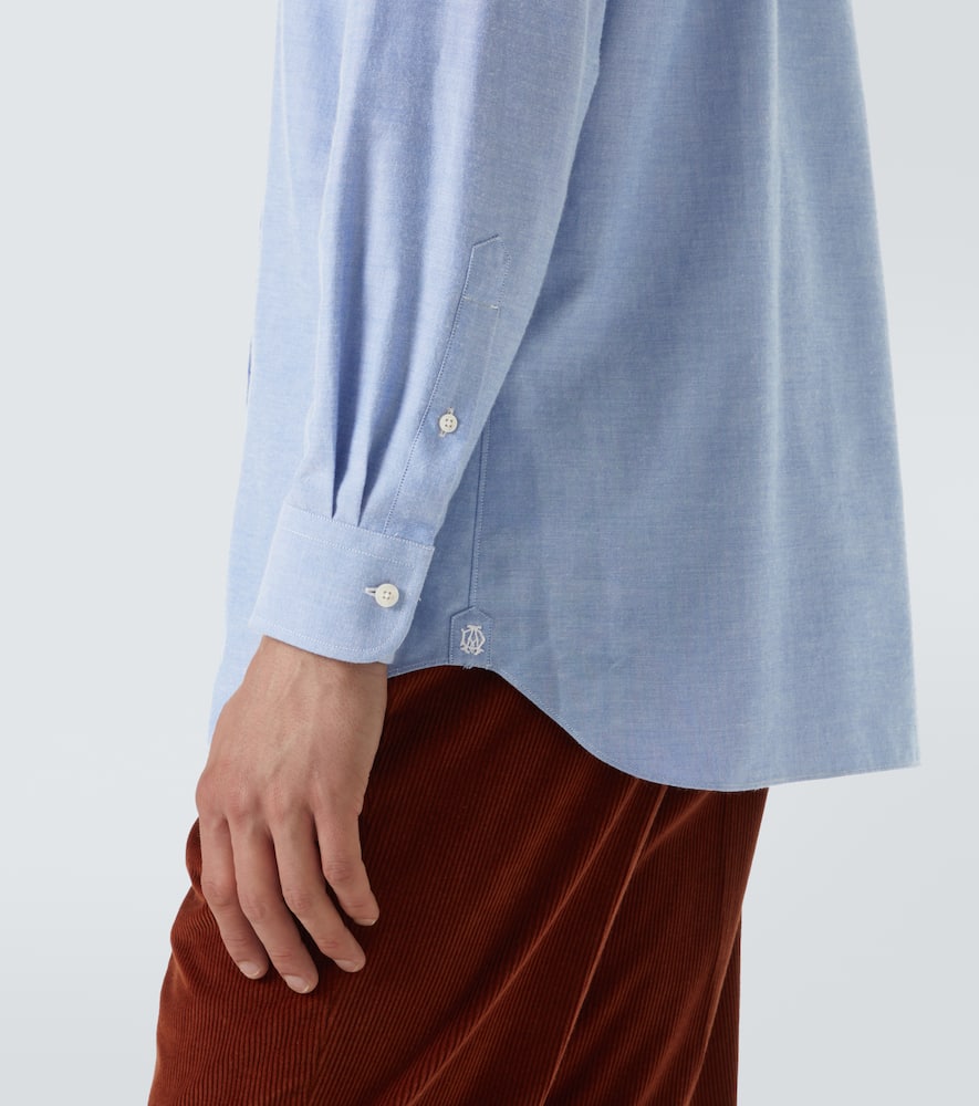 Dunhill Cotton Poplin Shirt In Blue