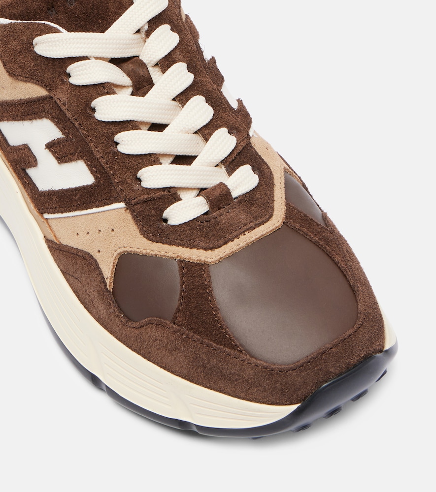  Hogan Hogan Sneakers H669 Aus Veloursleder Und Leder 