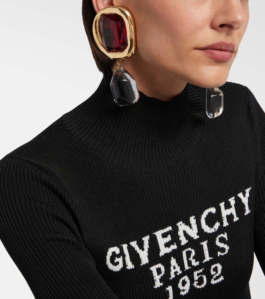 Givenchy Embellished Drop Earrings In Red
