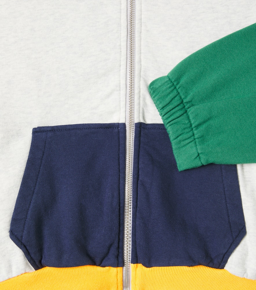 Bobo Choses Colour-block Zip-up Bomber Jacket In Green