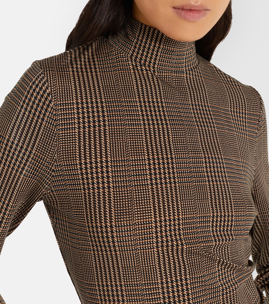  Veronica Beard Veronica Beard Nate Houndstooth Jersey Top 