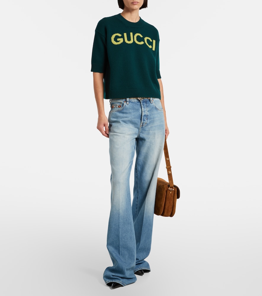  Gucci Gucci Logo Wool Top 