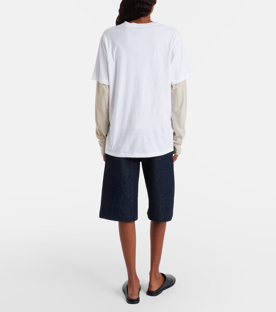  Frame Frame Shorts Anchos Tailored De Denim De Tiro Bajo 