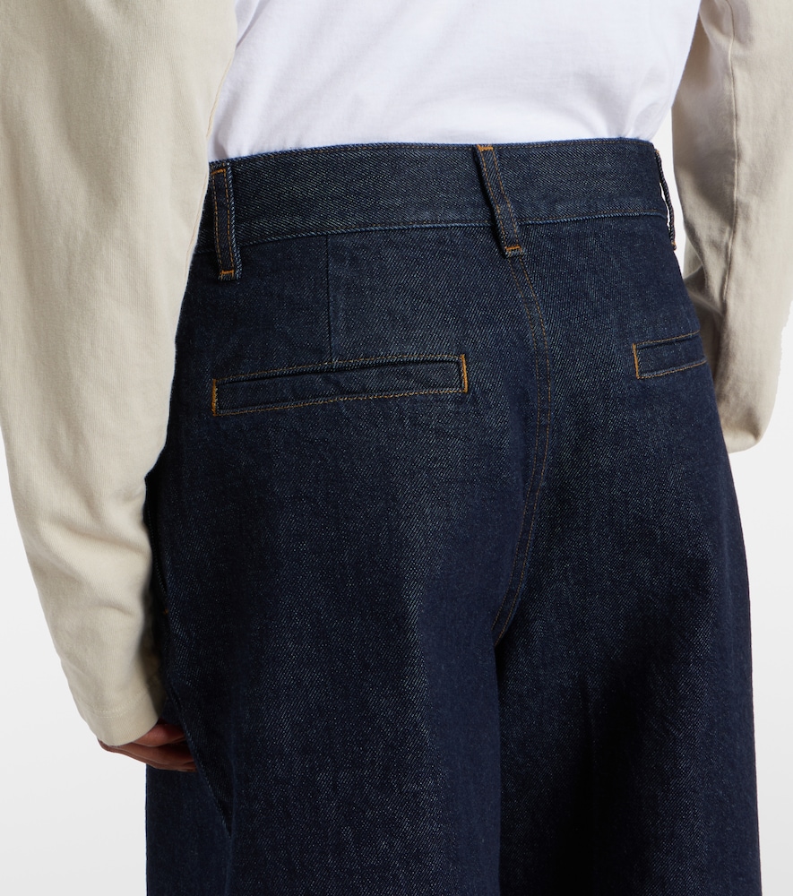  Frame Frame Shorts Anchos Tailored De Denim De Tiro Bajo 