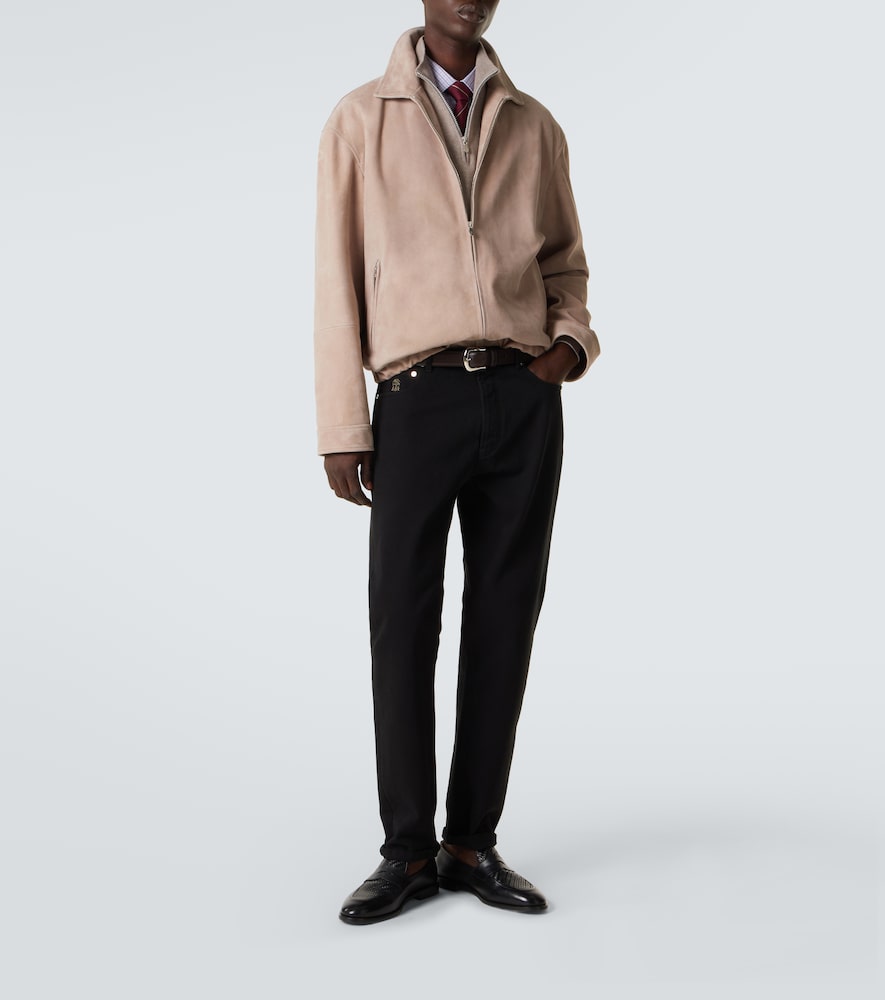  Brunello Cucinelli Brunello Cucinelli Suede Blouson Jacket 