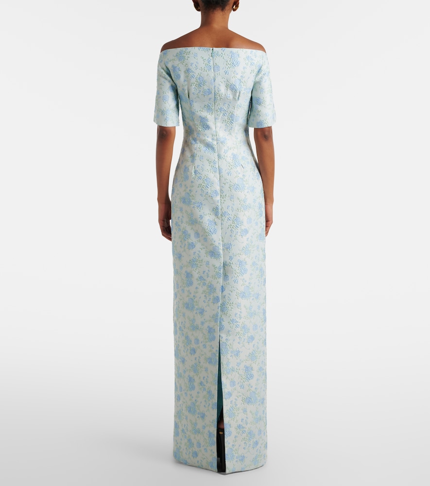  Markarian Markarian Gilda Floral Brocade Gown 
