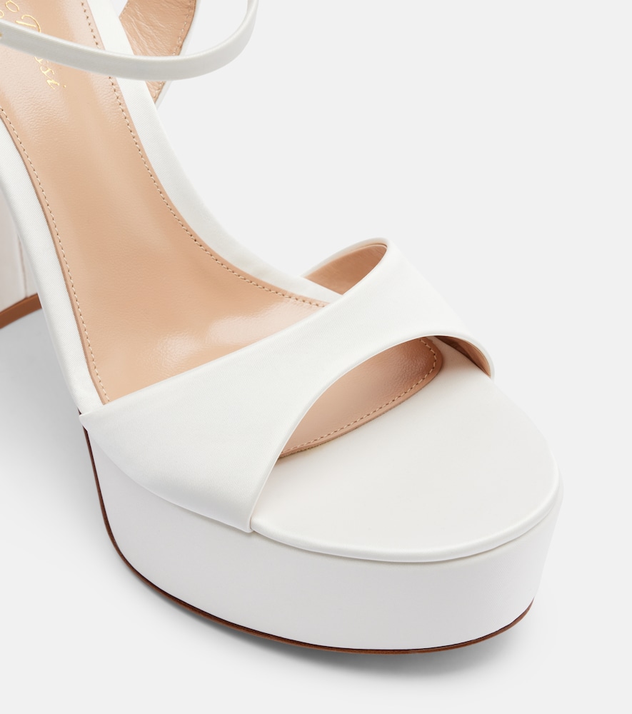 Marlena Satin Platform Sandals