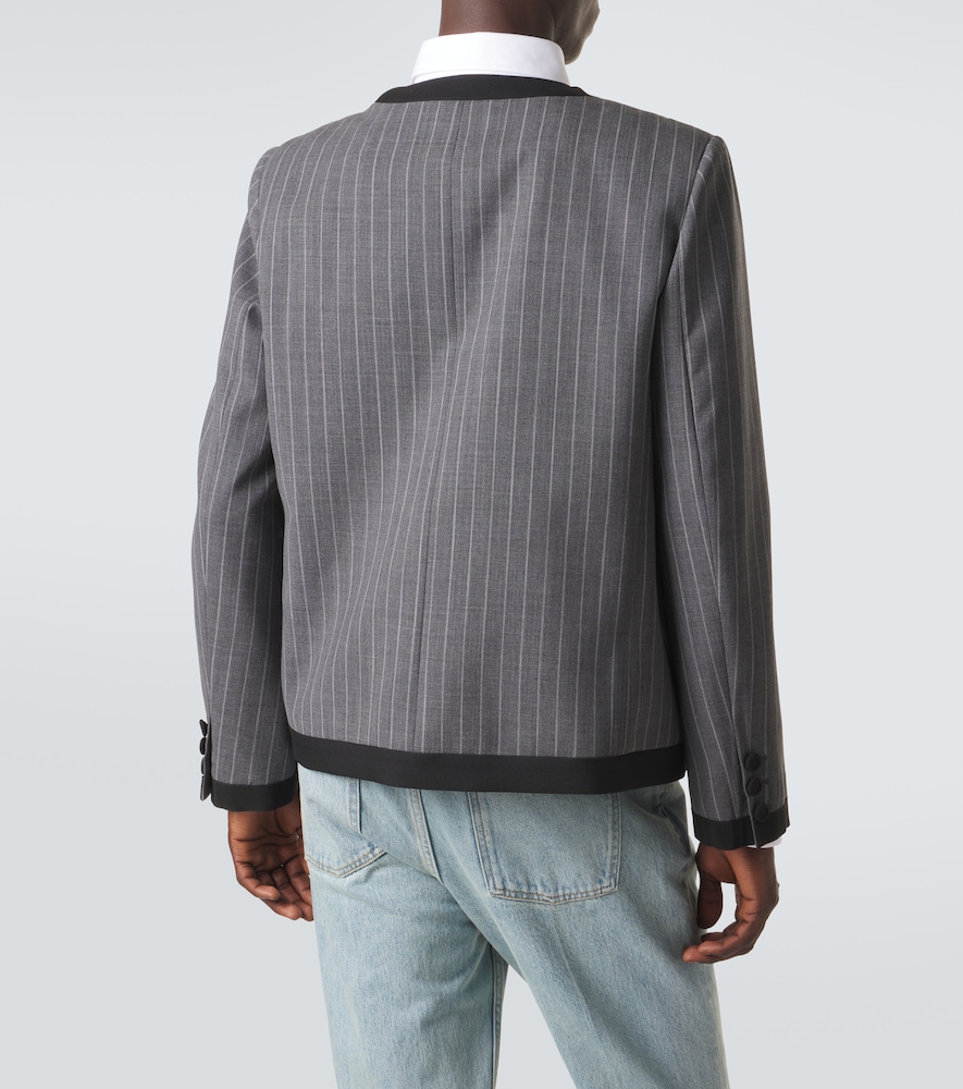  Valentino Valentino Pinstripe Virgin Wool Jacket 