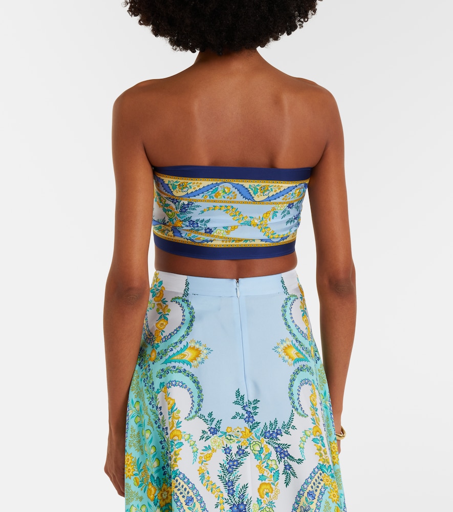  Etro Etro Bedrucktes Bandeau-top Aus Seide 