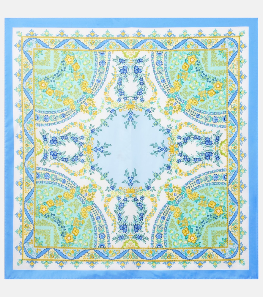 Etro Floral silk twill scarf　Etro フローラル シルクツイル スカーフ Etro