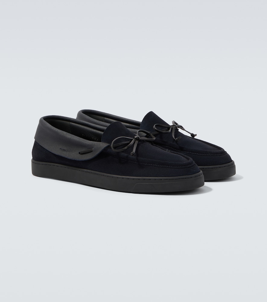Mocassini in suede