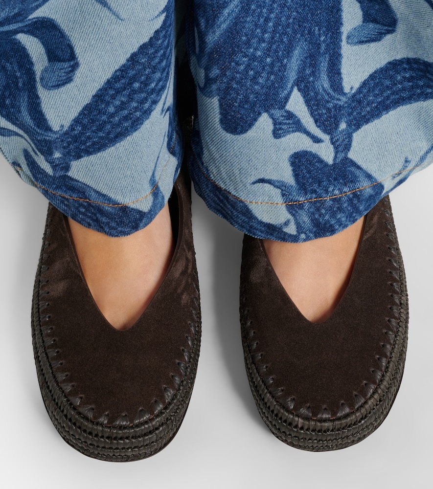 Paula'S Ibiza Rio Suede Mary Jane Flats