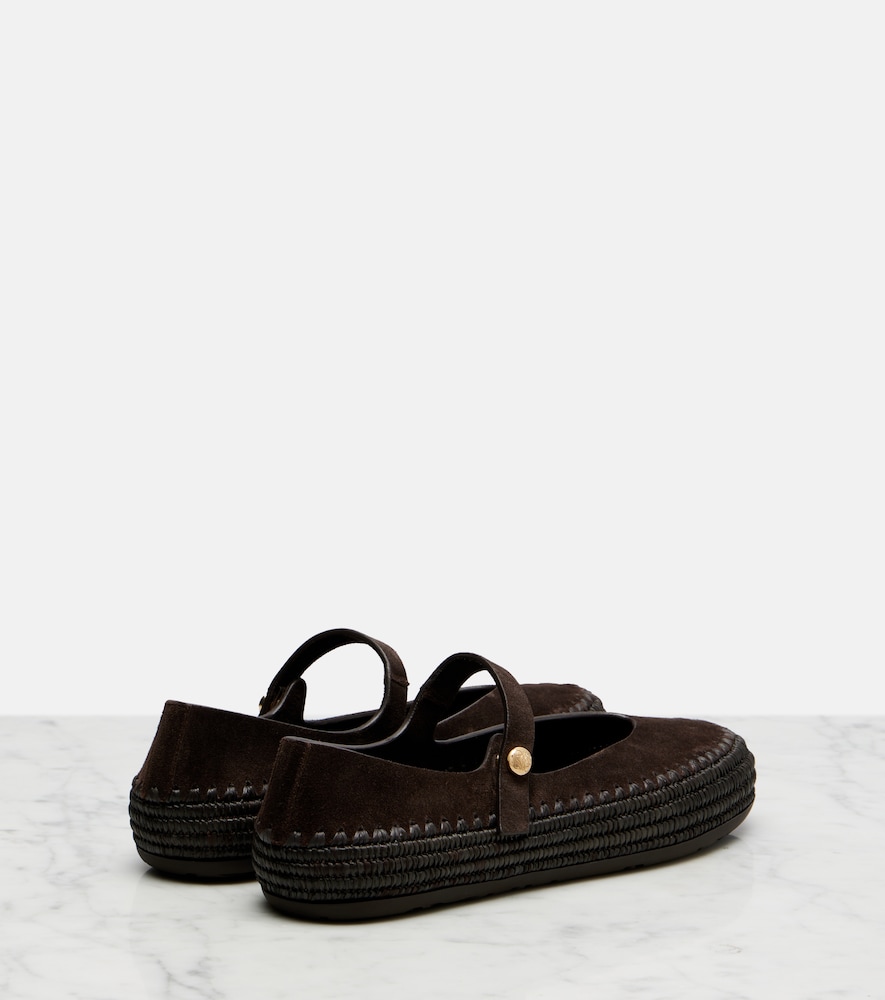  Loewe Loewe Paula's Ibiza Mary-jane-ballerinas Rio Aus Veloursleder 