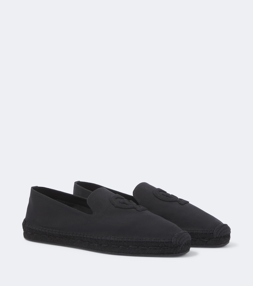 Espadrillas in canvas con ricamo