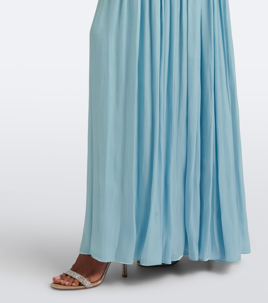 Ruched Lurex® Georgette Gown