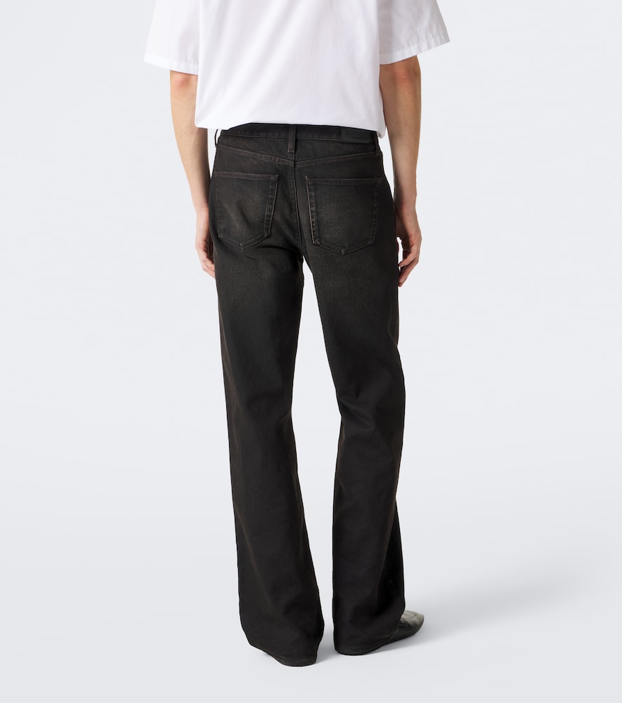 Horsebit Wide-Leg Jeans