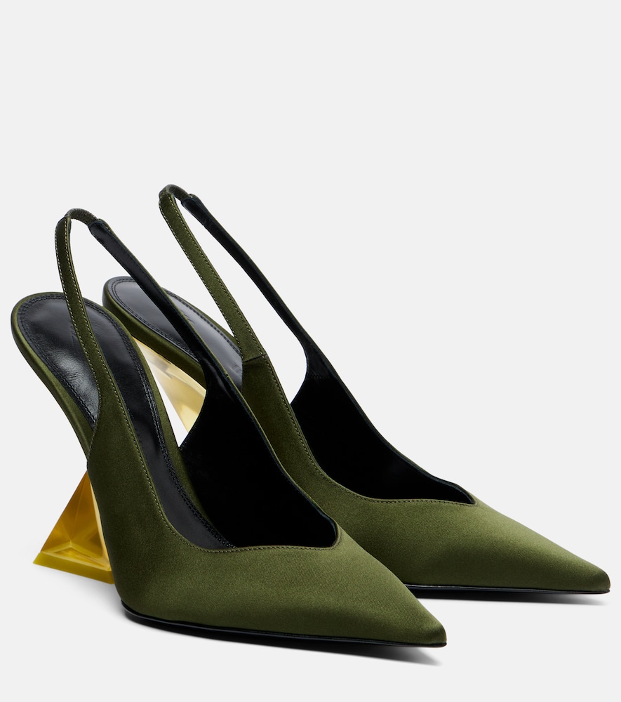 Slingback-Wedges Cheope aus Satin