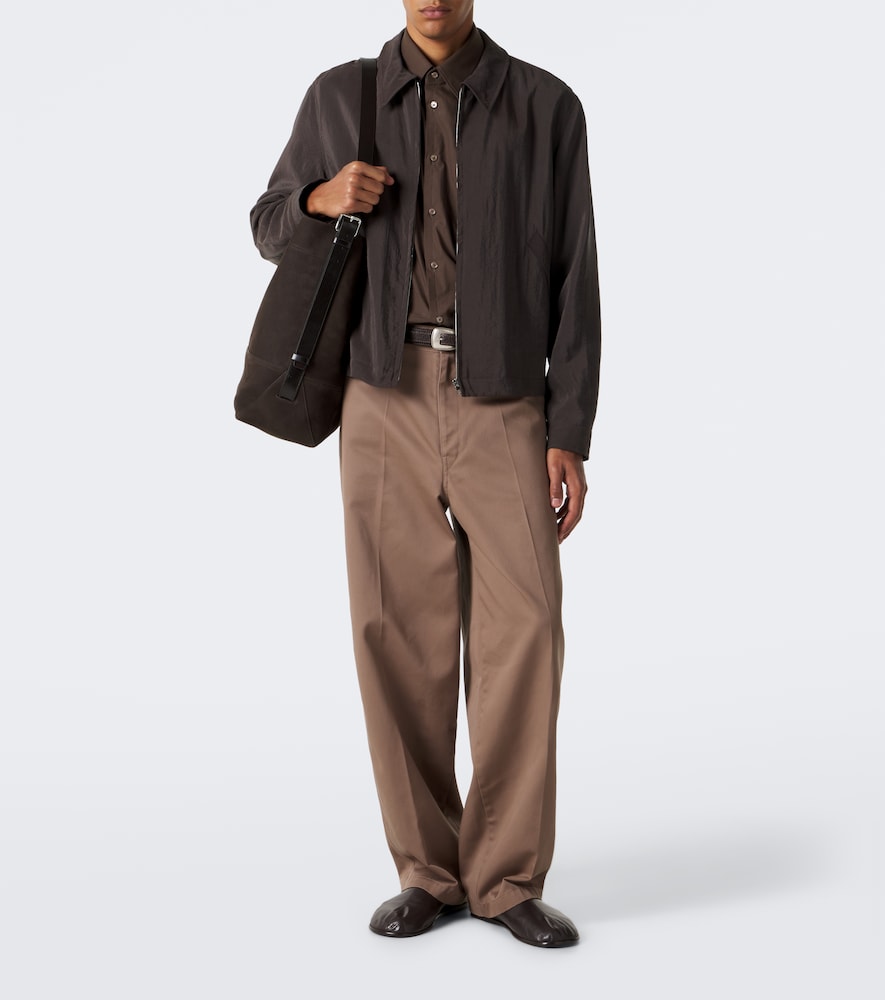 Silk-Blend Blouson Jacket