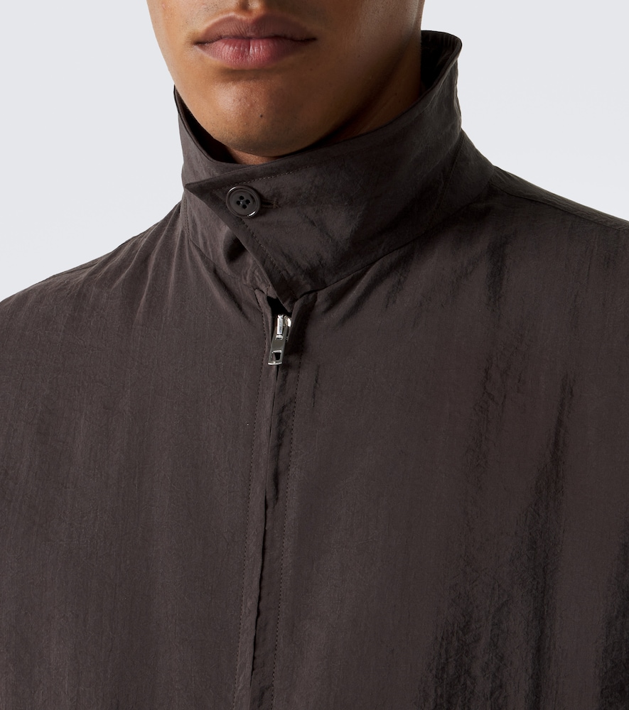 Silk-Blend Blouson Jacket