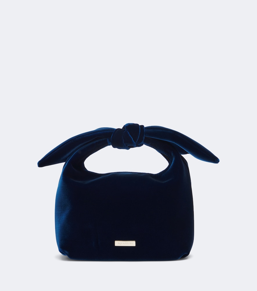 Henkeltasche Bow Tie Mini aus Samt