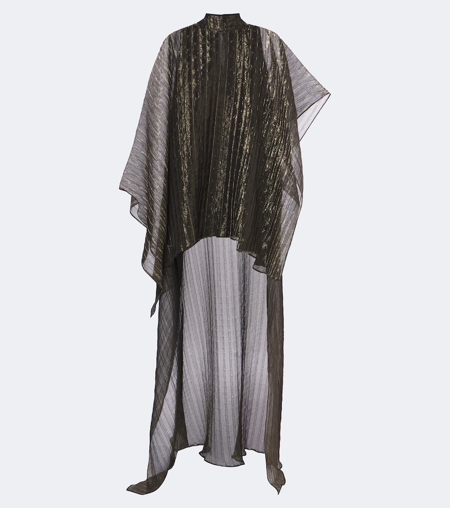 Caftano asimmetrico Dallas in organza