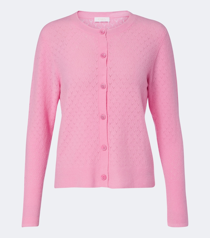 Cardigan Sucrerie aus Pointelle-Strick