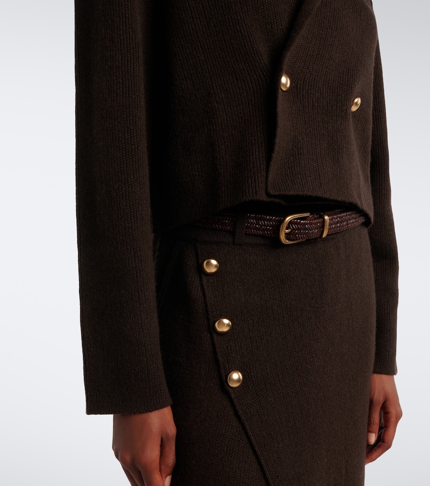 Cropped Wool And Cashmere Jacket
