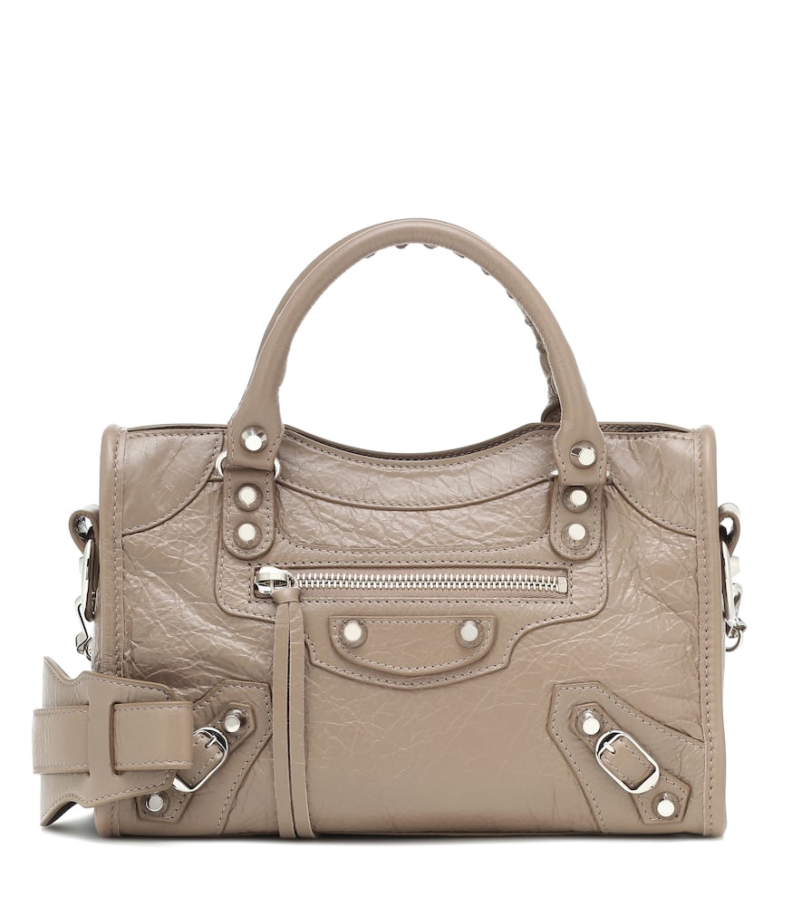 Click to view more detailed imagery on our partner's website Balenciaga Classic City Mini Leather Tote In Beige