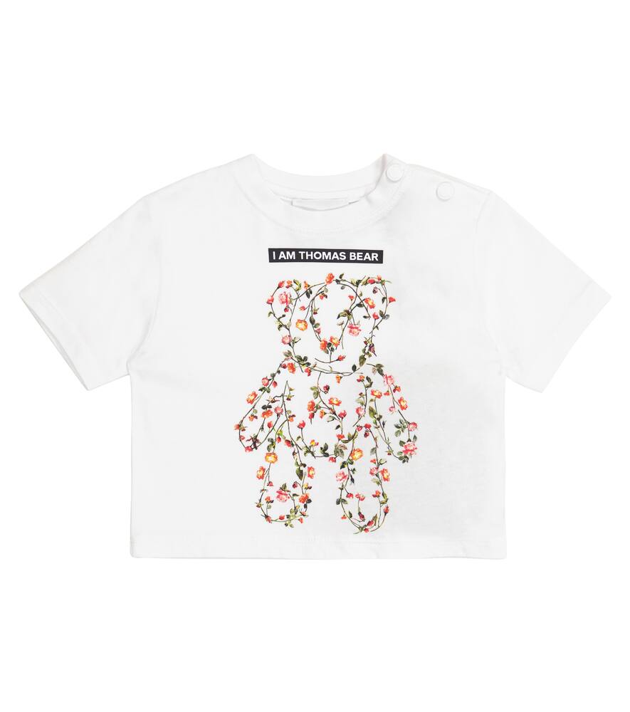 BURBERRY BABY PRINTED COTTON JERSEY T-SHIRT,P00557540