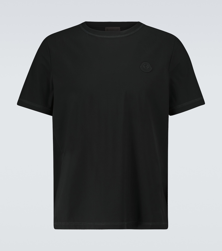 Moncler Men's Black Short-Sleeved Jersey T-Shirt Uk Size 36