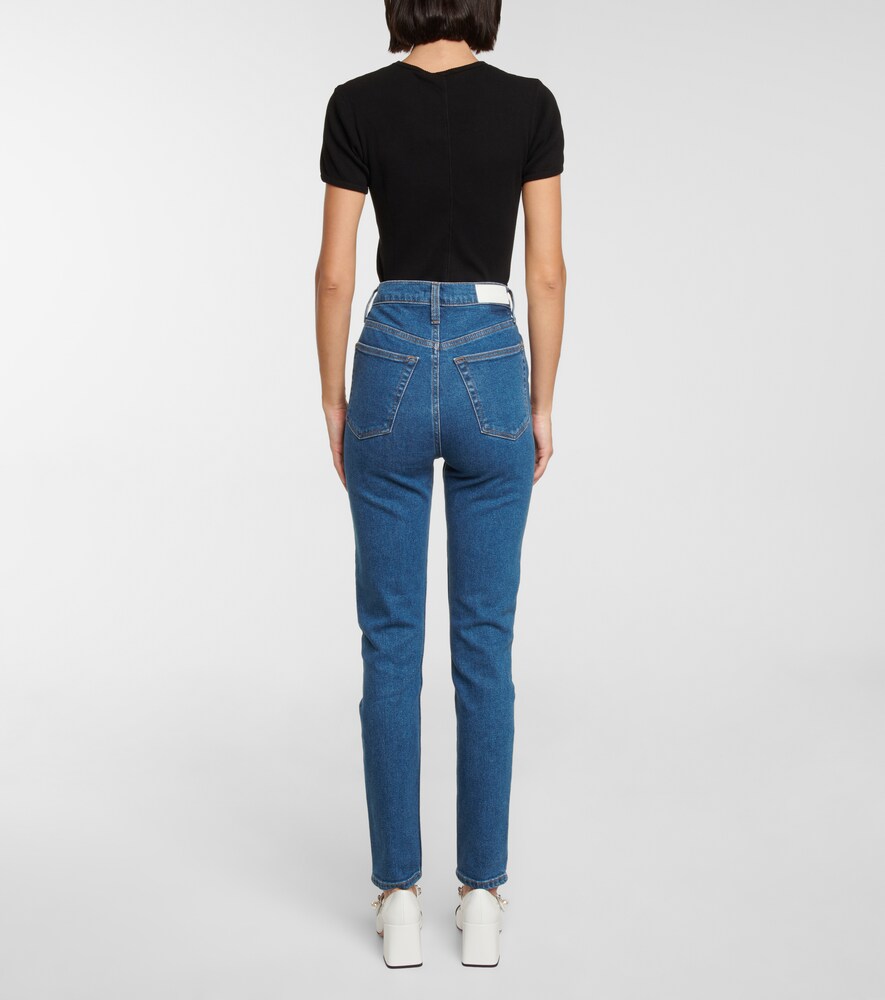RE/DONE 90S ULTRA HIGH-RISE SKINNY JEANS