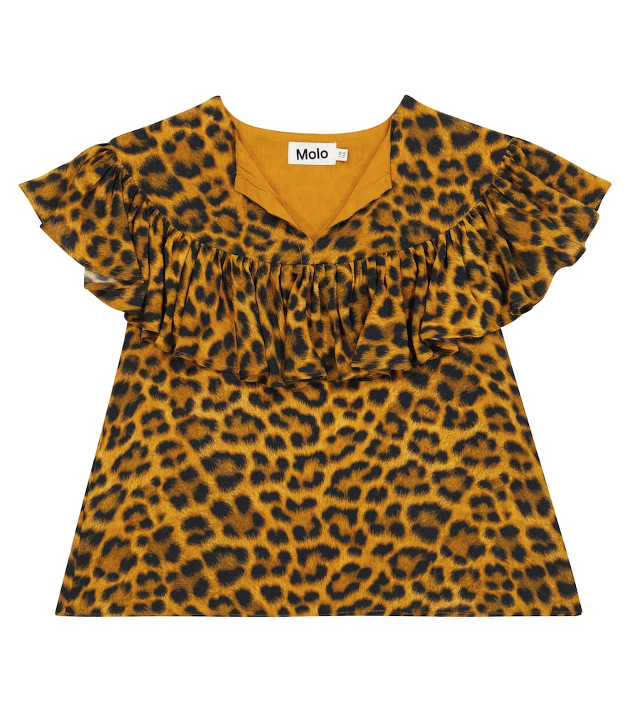 Molo Ripla leopard-print top