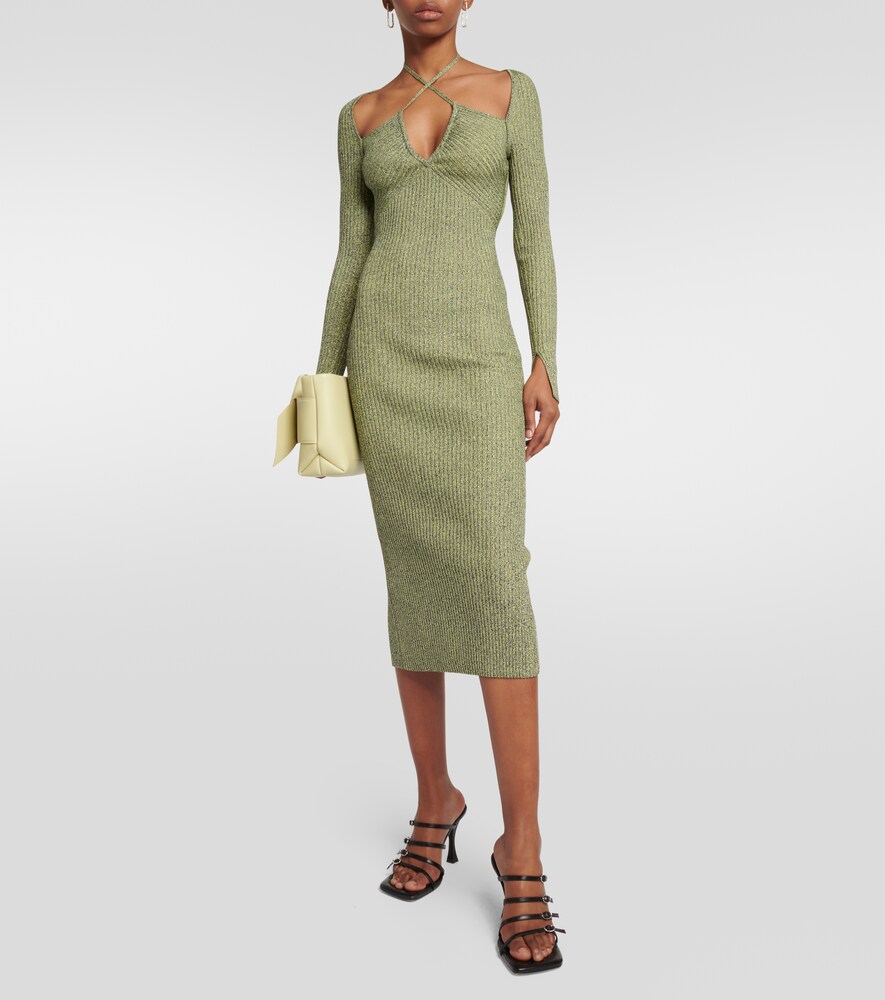  Simkhai Simkhai Elijah Ribbed-knit Midi Dress 