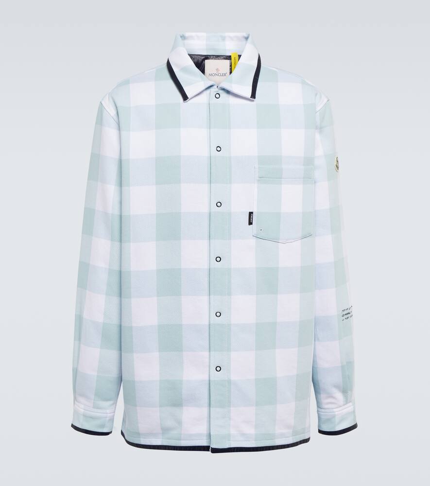 Moncler Genius 7 Moncler Frgmt Hiroshi Fujiwara Simmon Jacket In Blue Checked