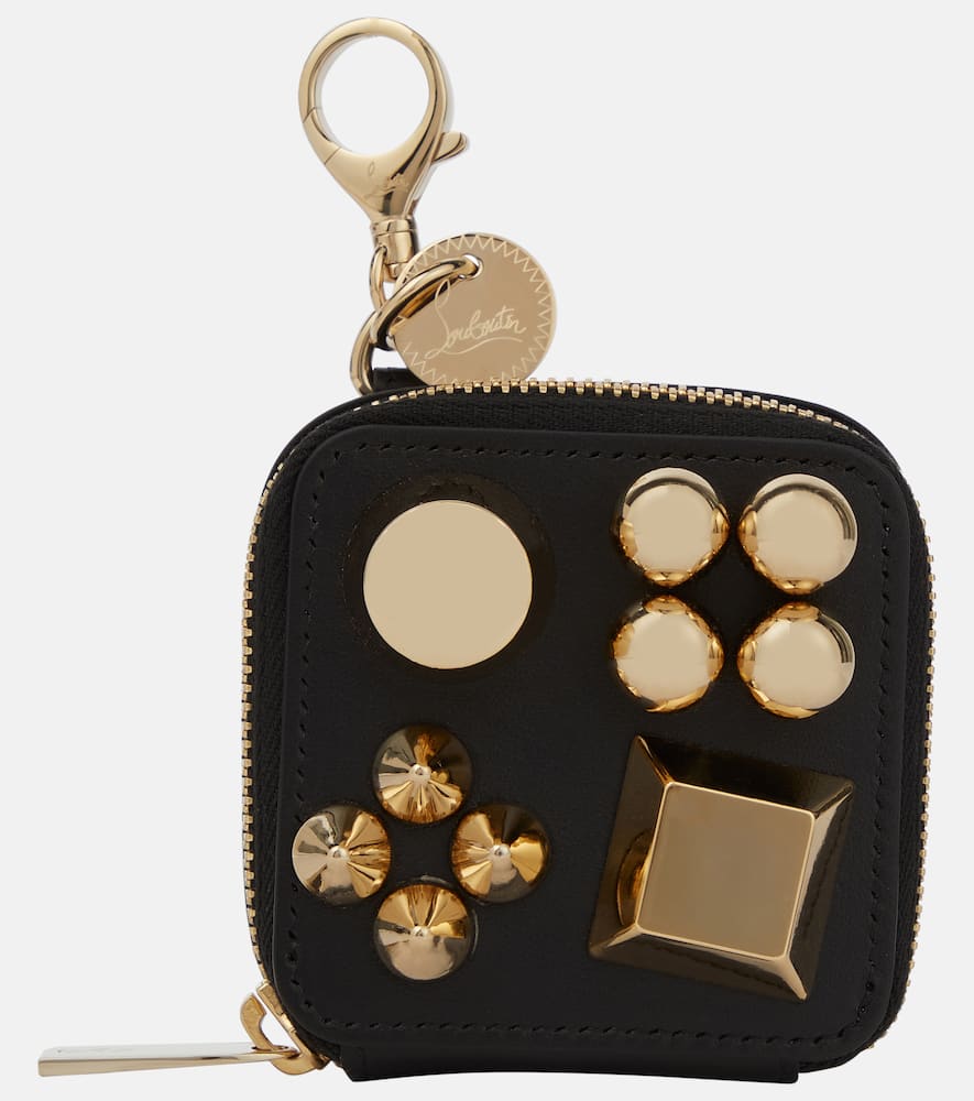 Christian Louboutin Embellished leather waste bag holder