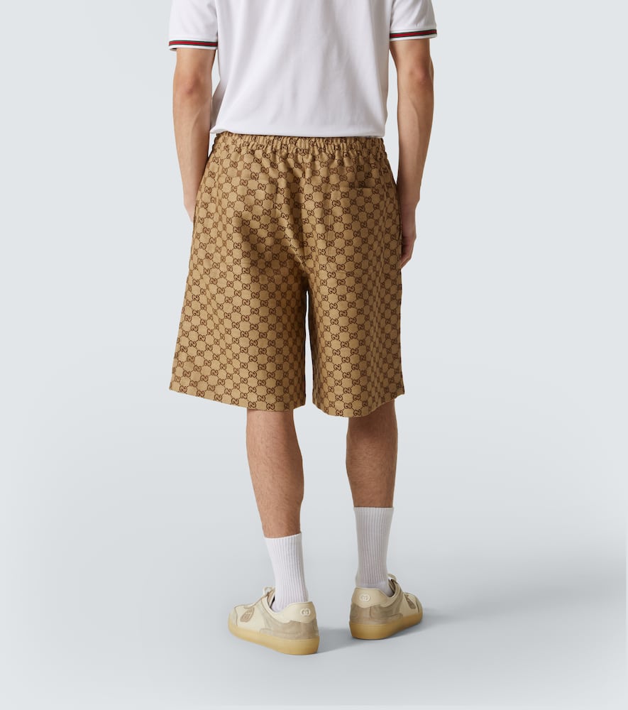 Shop Gucci Gg Canvas Shorts In Beige