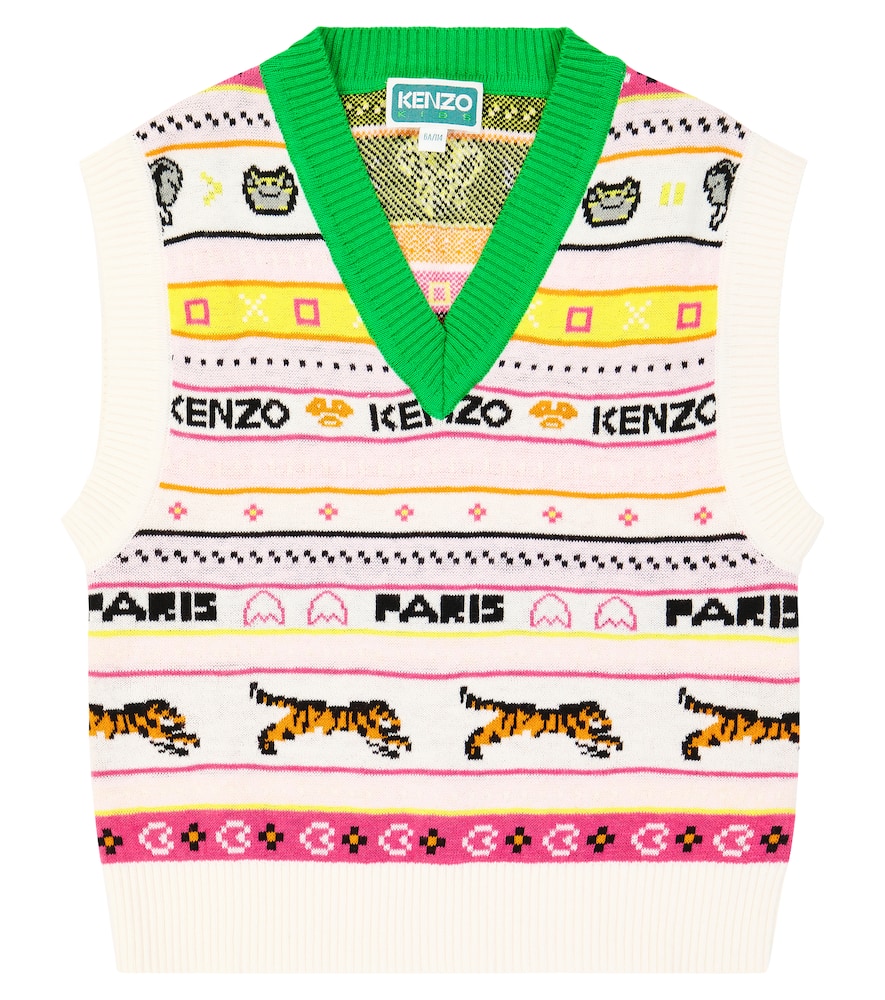 Kenzo Cotton-blend Vest In White