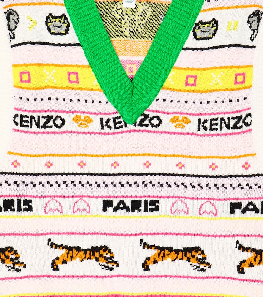 Kenzo Cotton-blend Vest In White