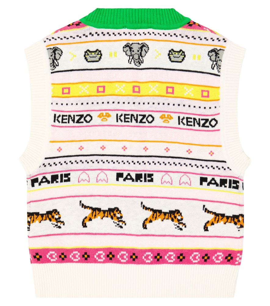 Kenzo Cotton-blend Vest In White
