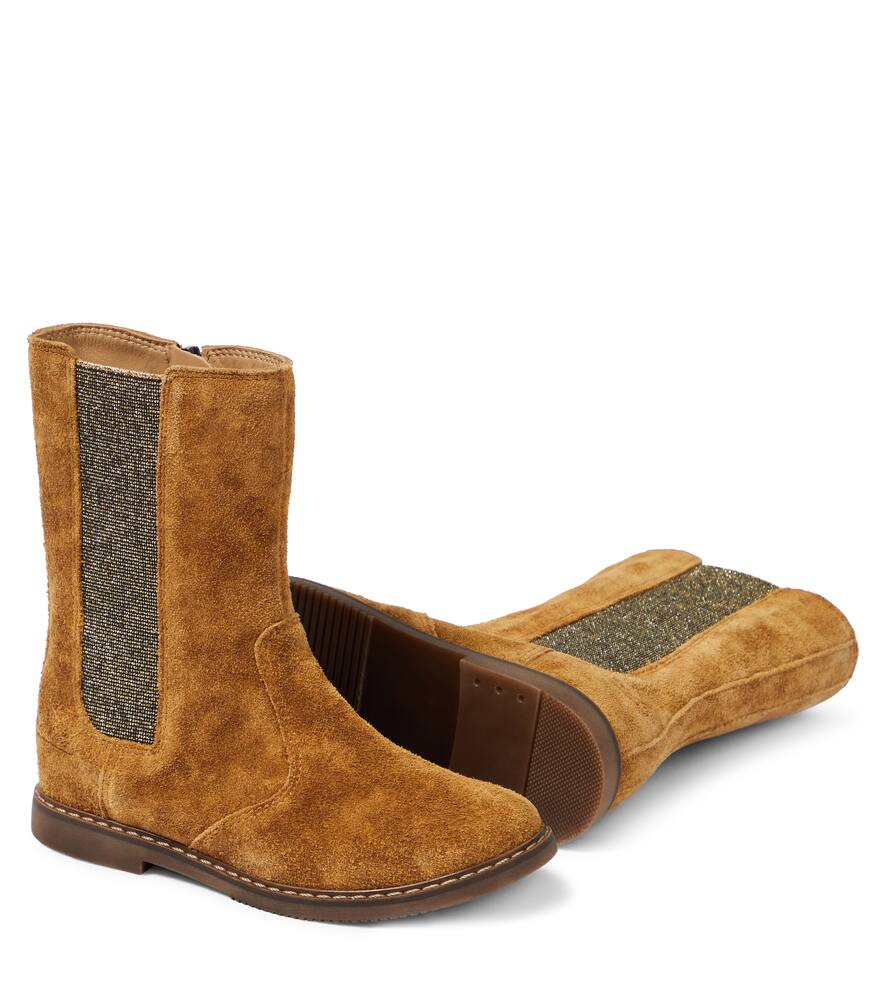 Pom D'api City Mid Jod Suede Boots In Brown