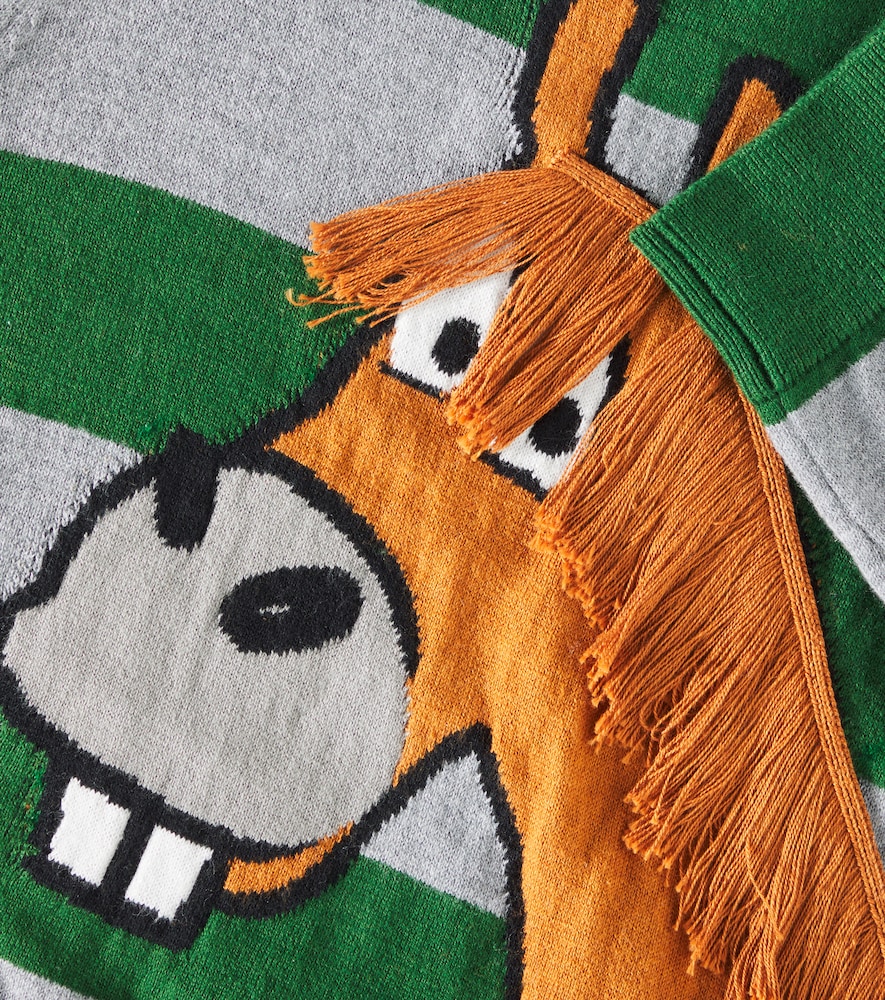  Stella Mccartney Kids Stella Mccartney Kids Pullover Aus Baumwolle Und Wolle 
