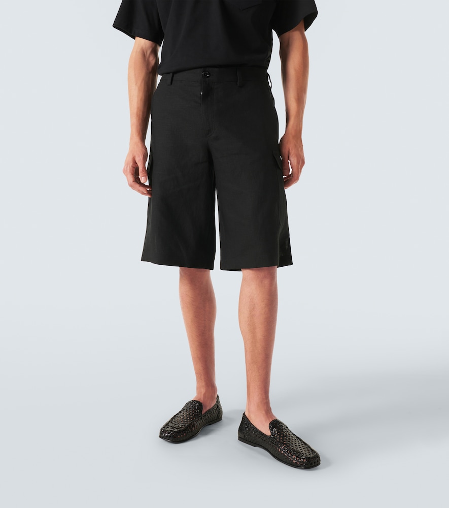  Dolce&gabbana Dolce&gabbana Linen Cargo Shorts 